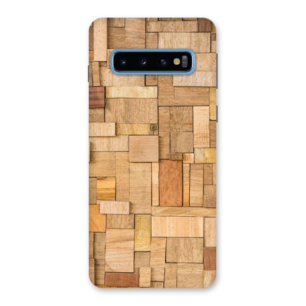 Wooden Blocks Back Case for Galaxy S10