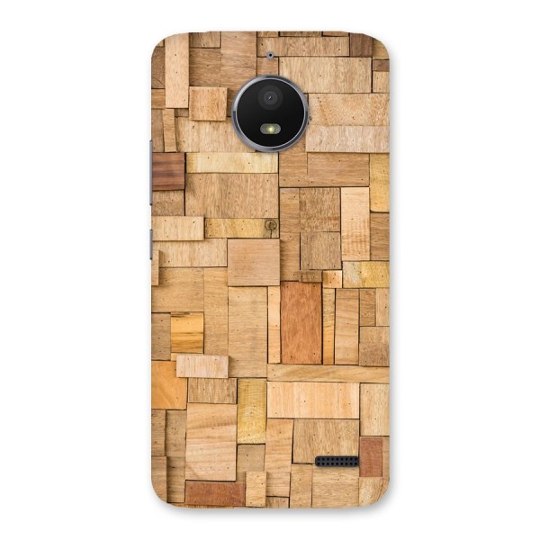 Wooden Blocks Back Case for Moto E4