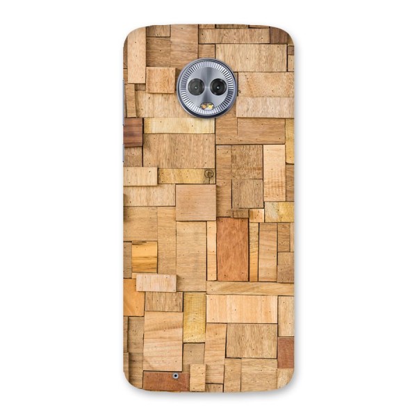 Wooden Blocks Back Case for Moto G6