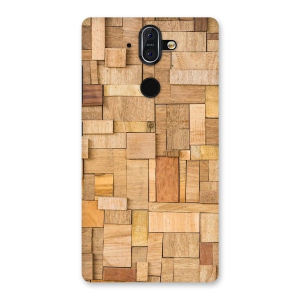 Wooden Blocks Back Case for Nokia 8 Sirocco