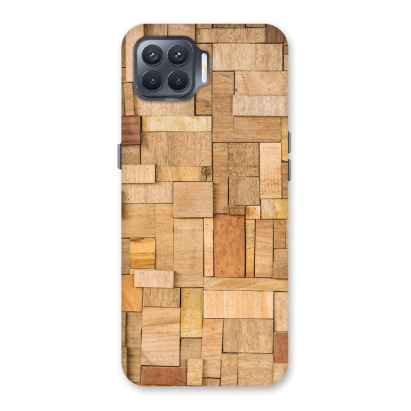 Wooden Blocks Back Case for Oppo F17 Pro