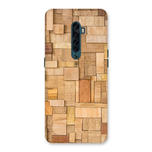 Wooden Blocks Back Case for Oppo Reno2