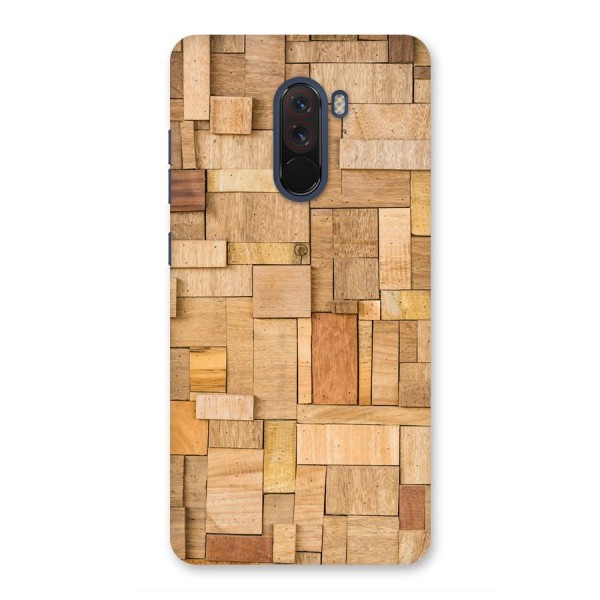 Wooden Blocks Back Case for Poco F1