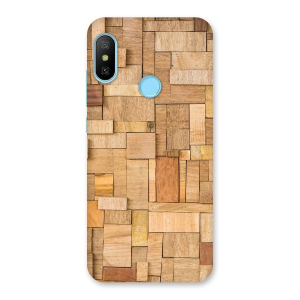 Wooden Blocks Back Case for Redmi 6 Pro