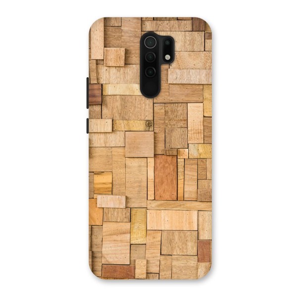 Wooden Blocks Back Case for Redmi 9 Prime