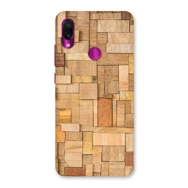 Wooden Blocks Back Case for Redmi Note 7 Pro