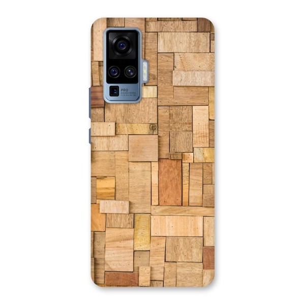 Wooden Blocks Back Case for Vivo X50 Pro