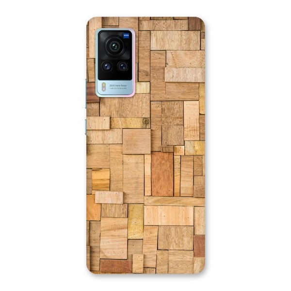 Wooden Blocks Back Case for Vivo X60 Pro