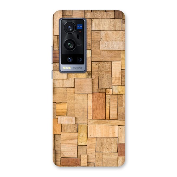 Wooden Blocks Back Case for Vivo X60 Pro Plus