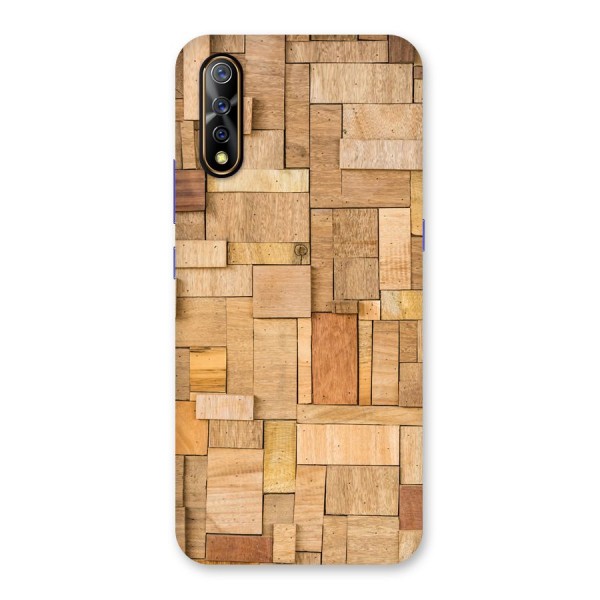 Wooden Blocks Back Case for Vivo Z1x