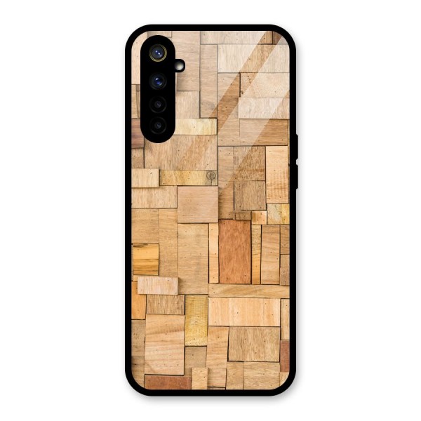 Wooden Blocks Glass Back Case for Realme 6