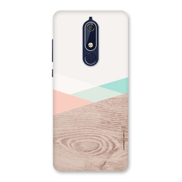 Wooden Fusion Back Case for Nokia 5.1