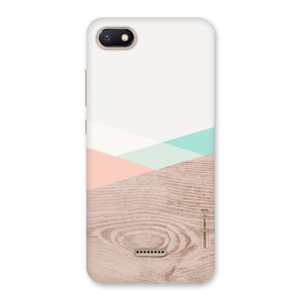 Wooden Fusion Back Case for Redmi 6A