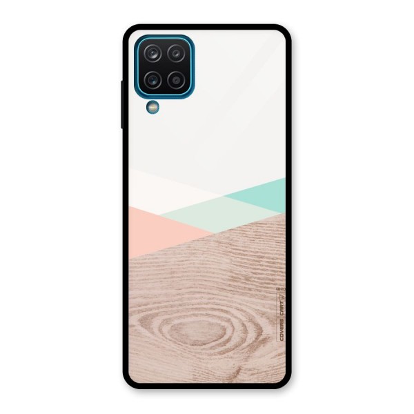 Wooden Fusion Glass Back Case for Galaxy A12