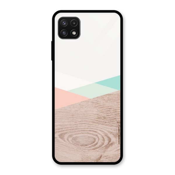 Wooden Fusion Glass Back Case for Galaxy A22 5G