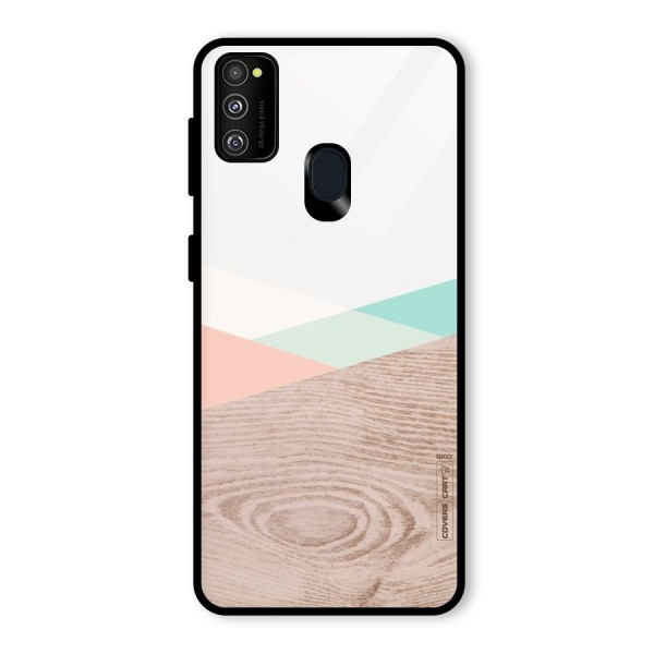 Wooden Fusion Glass Back Case for Galaxy M21