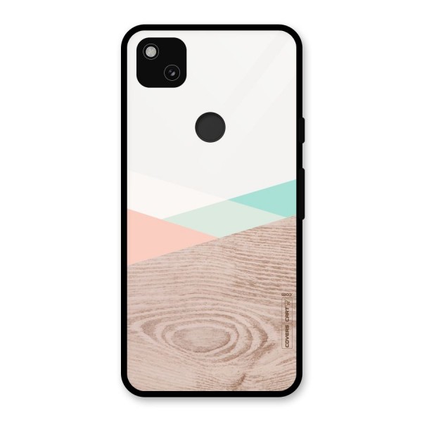 Wooden Fusion Glass Back Case for Google Pixel 4a