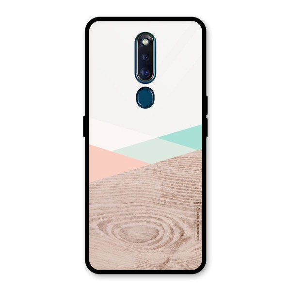 Wooden Fusion Glass Back Case for Oppo F11 Pro