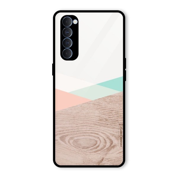 Wooden Fusion Glass Back Case for Oppo Reno4 Pro