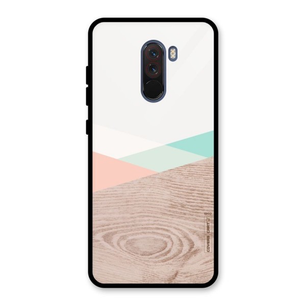 Wooden Fusion Glass Back Case for Poco F1