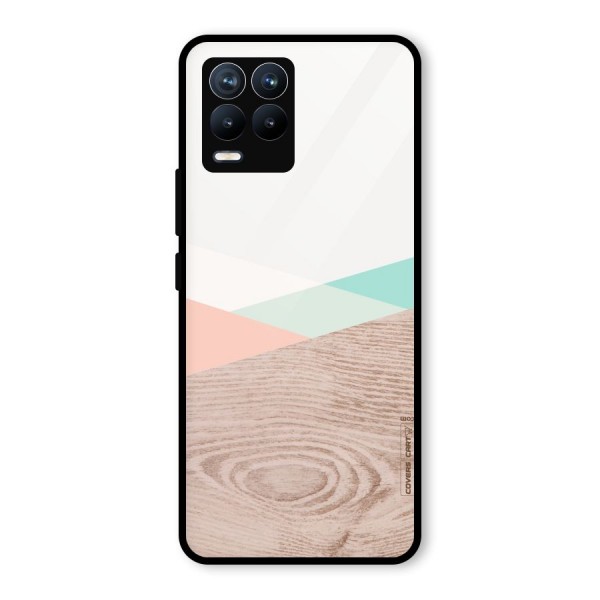 Wooden Fusion Glass Back Case for Realme 8 Pro