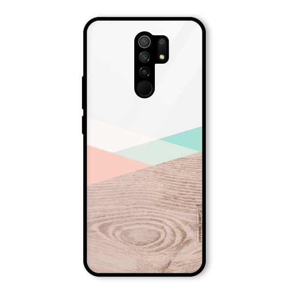 Wooden Fusion Glass Back Case for Redmi 9 Prime