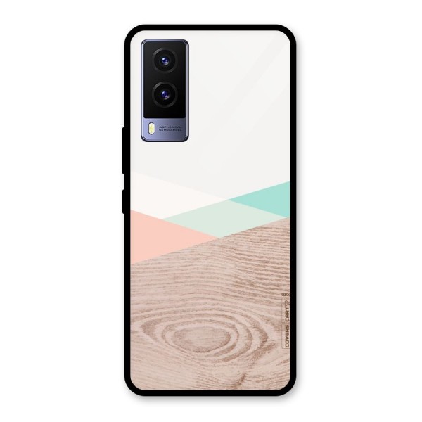 Wooden Fusion Glass Back Case for Vivo V21e 5G