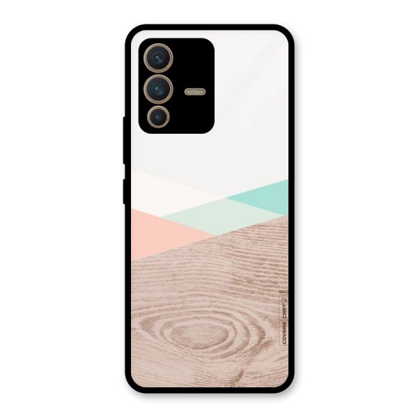 Wooden Fusion Glass Back Case for Vivo V23 5G