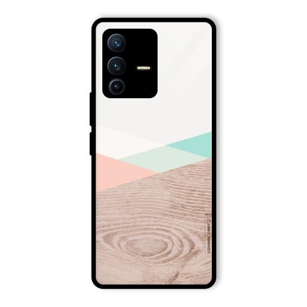 Wooden Fusion Glass Back Case for Vivo V23 Pro