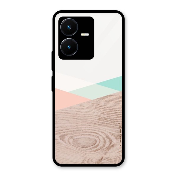 Wooden Fusion Glass Back Case for Vivo Y22