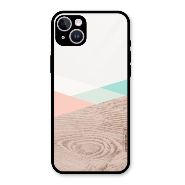 Wooden Fusion Glass Back Case for iPhone 14 Plus