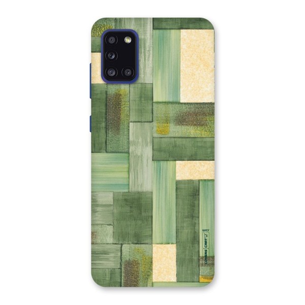 Wooden Green Texture Back Case for Galaxy A31