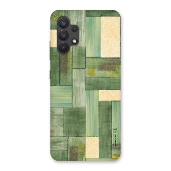 Wooden Green Texture Back Case for Galaxy A32