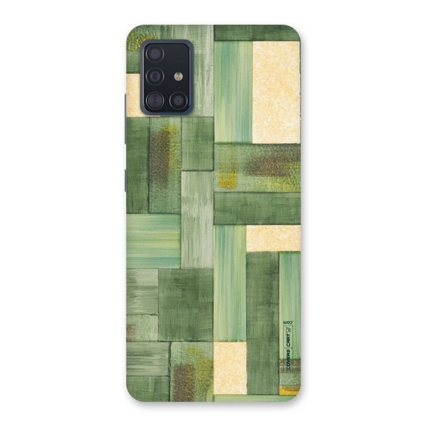 Wooden Green Texture Back Case for Galaxy A51