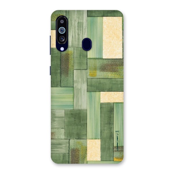 Wooden Green Texture Back Case for Galaxy A60