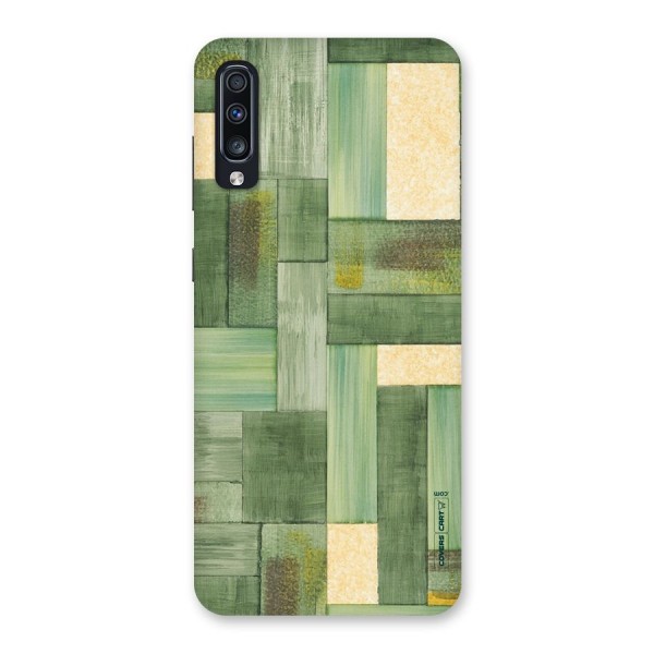 Wooden Green Texture Back Case for Galaxy A70s