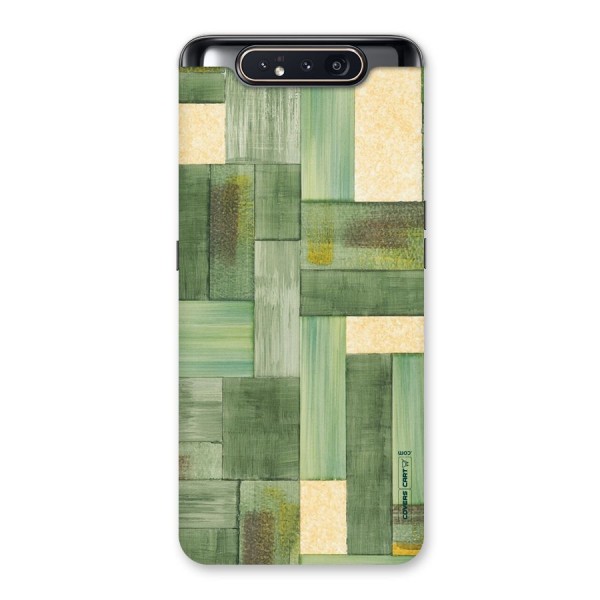 Wooden Green Texture Back Case for Galaxy A80