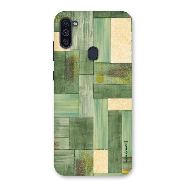 Wooden Green Texture Back Case for Galaxy M11