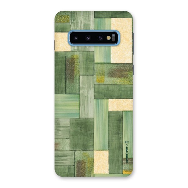 Wooden Green Texture Back Case for Galaxy S10