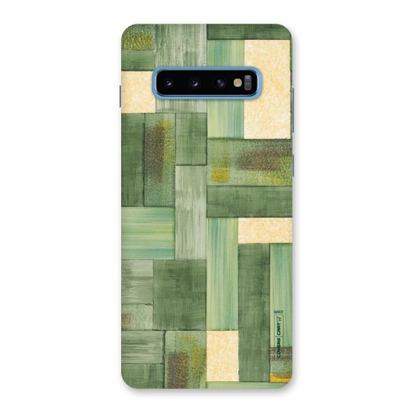 Wooden Green Texture Back Case for Galaxy S10 Plus