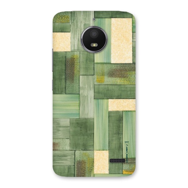 Wooden Green Texture Back Case for Moto E4