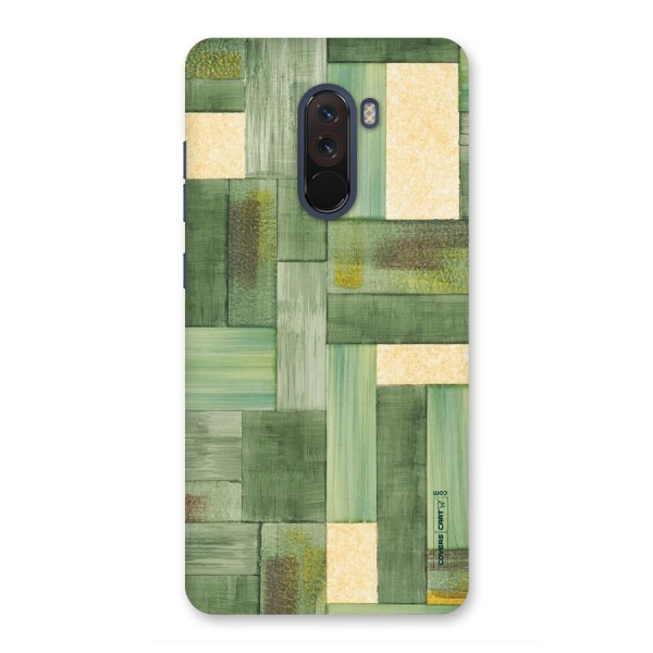 Wooden Green Texture Back Case for Poco F1