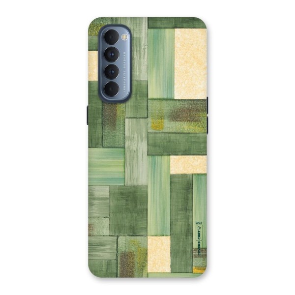 Wooden Green Texture Back Case for Reno4 Pro