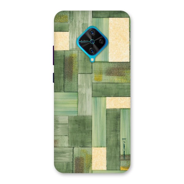 Wooden Green Texture Back Case for Vivo S1 Pro