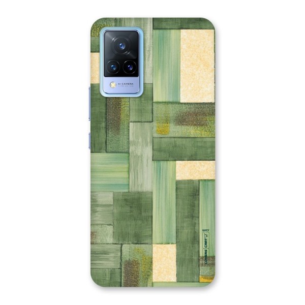 Wooden Green Texture Back Case for Vivo V21 5G