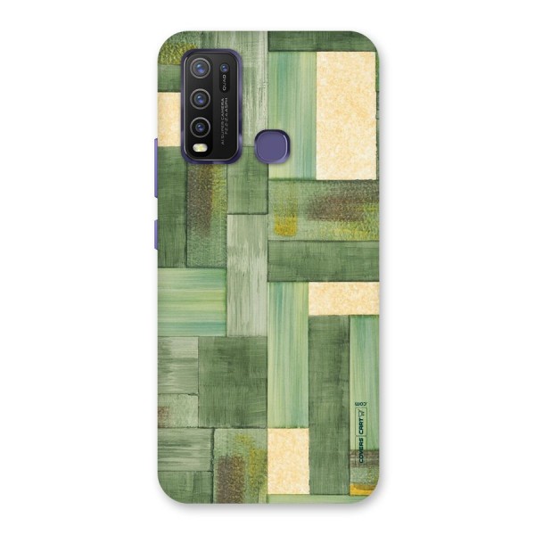 Wooden Green Texture Back Case for Vivo Y30