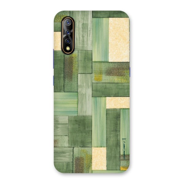 Wooden Green Texture Back Case for Vivo Z1x