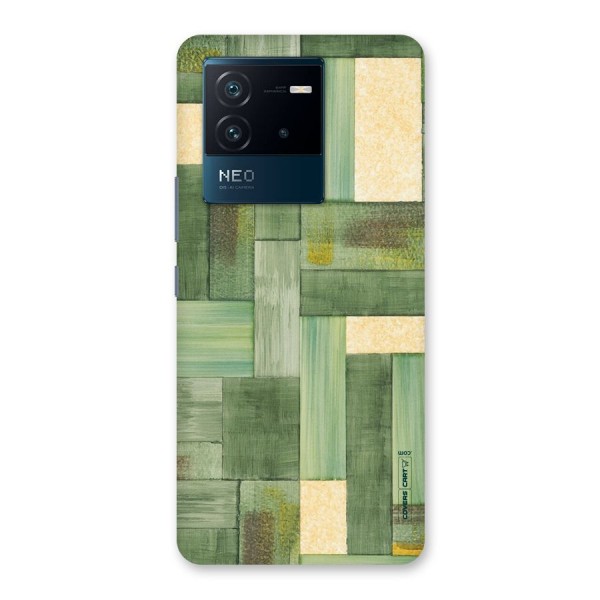 Wooden Green Texture Back Case for Vivo iQOO Neo 6 5G