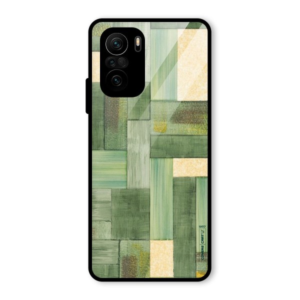 Wooden Green Texture Glass Back Case for Mi 11x