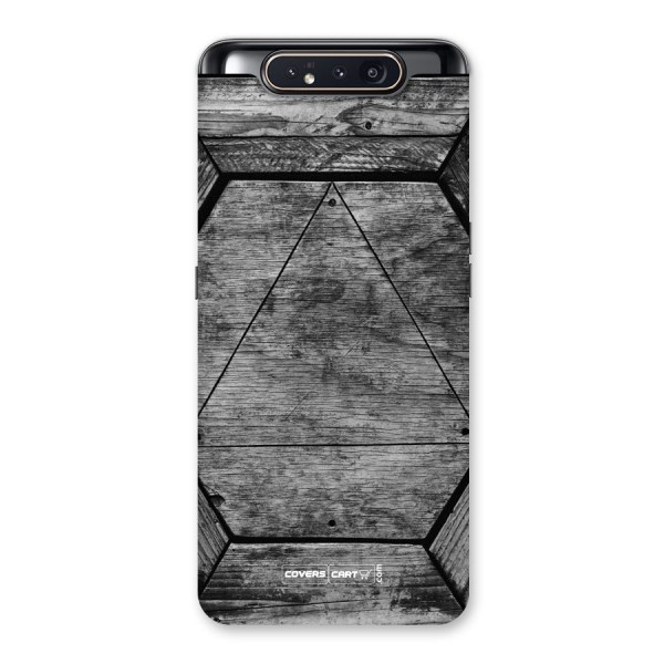 Wooden Hexagon Back Case for Galaxy A80